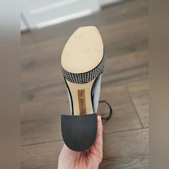 NIB 💎 Sam EDELMAN Nellie Glitz Platform Sandals- SIZE 9 - Picture 11 of 16